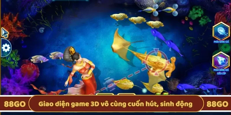 Giao diện game 3D vô cùng cuốn hút, sinh động