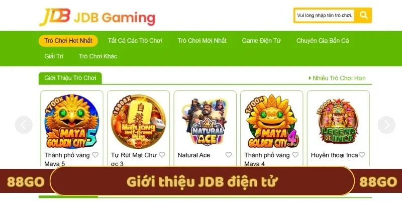 Giới thiệu JDB điện tử