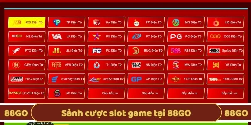 Sảnh cược slot game tại 88GO
